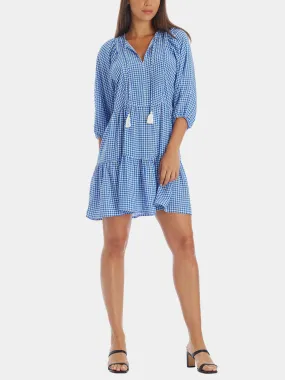 Gingham Tiered Babydoll Dress