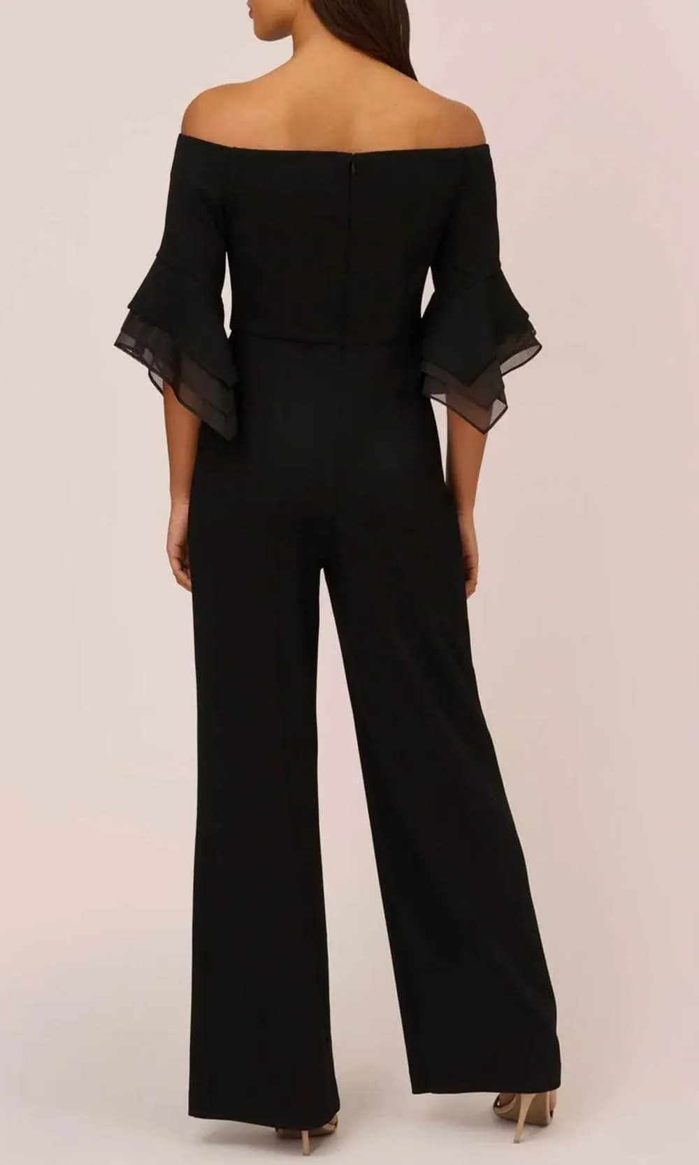 Adrianna Papell AP1E209617 - Flounce Sleeve Jumpsuit