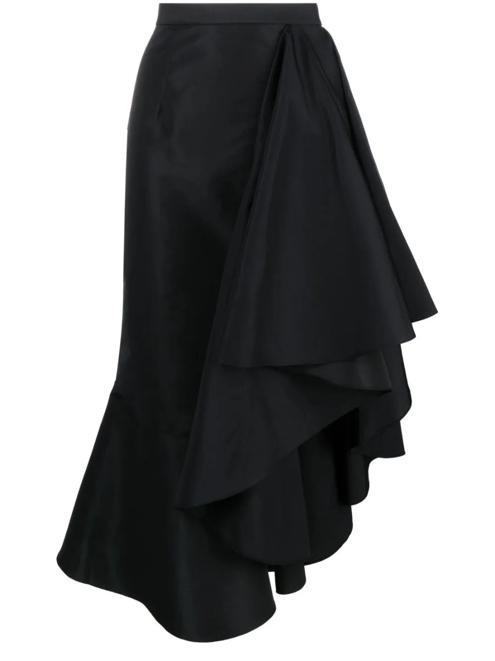 ALEXANDER MCQUEEN Asymmetrical Maxi Flounce Skirt