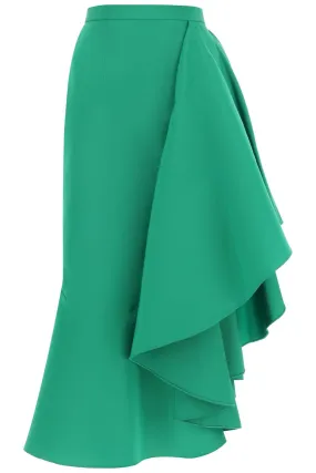 ALEXANDER MCQUEEN Asymmetrical Maxi Flounce Skirt