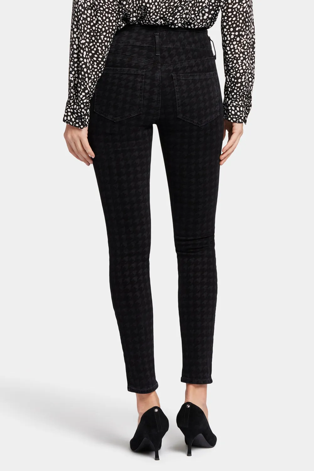 Ami Skinny Jeans - Houndstooth Luxe Burnout