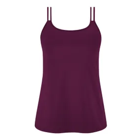 Amoena Valletta Mastectomy Tank Top Dark Berry