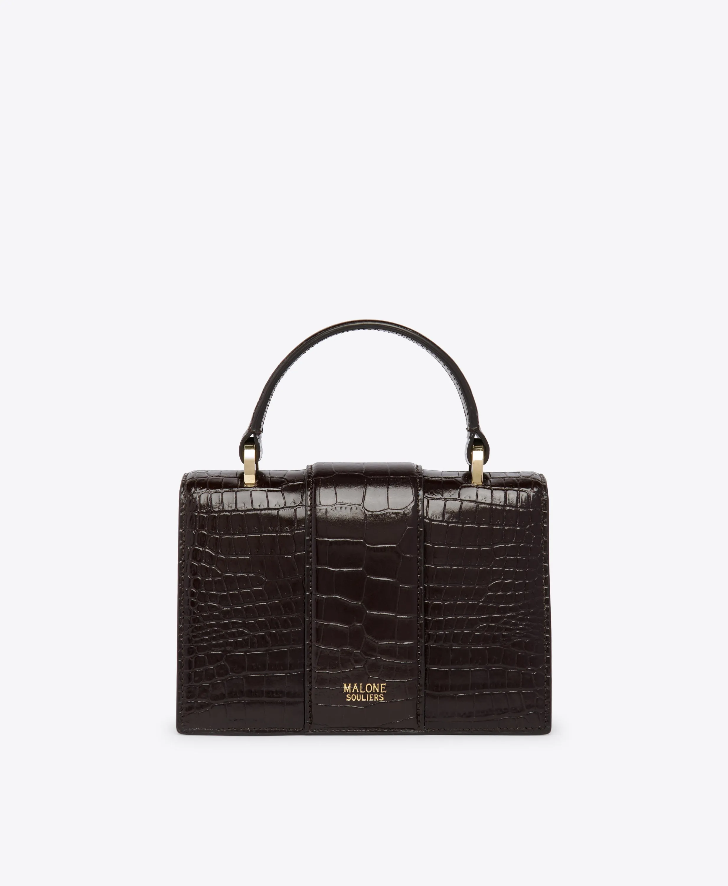 Audrey Dark Brown Leather Mini Handbag