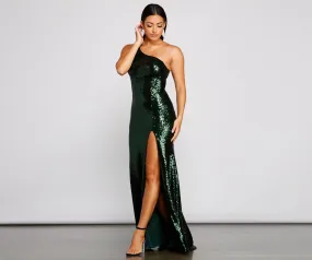 Autumn Sequin Stylish Mesh Mermaid Dress