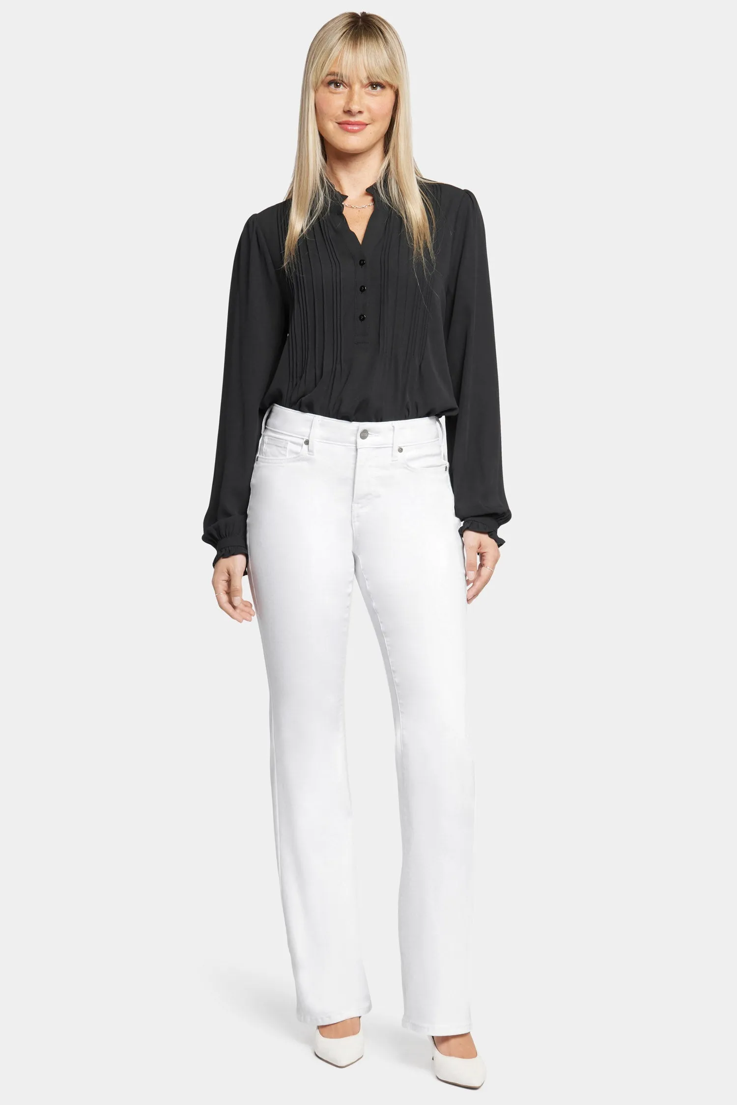 Blake Slim Flared Jeans - Optic White