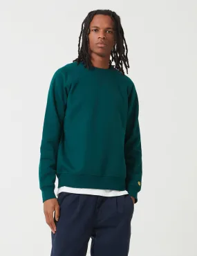 Carhartt-WIP Chase Sweatshirt - Dark Fir Green