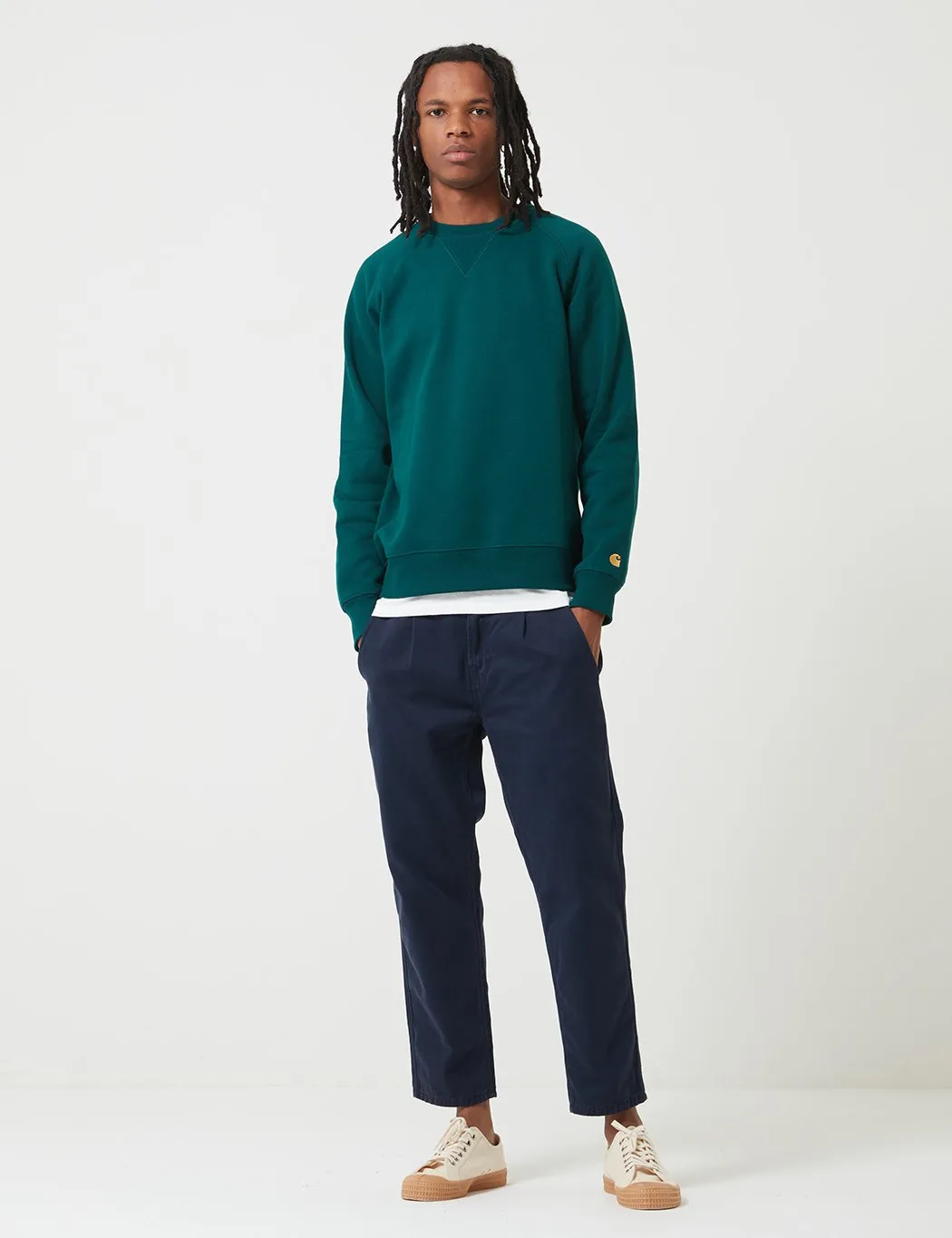 Carhartt-WIP Chase Sweatshirt - Dark Fir Green