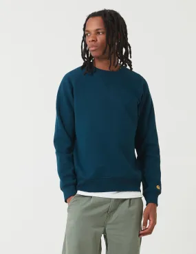 Carhartt-WIP Chase Sweatshirt - Duck Blue