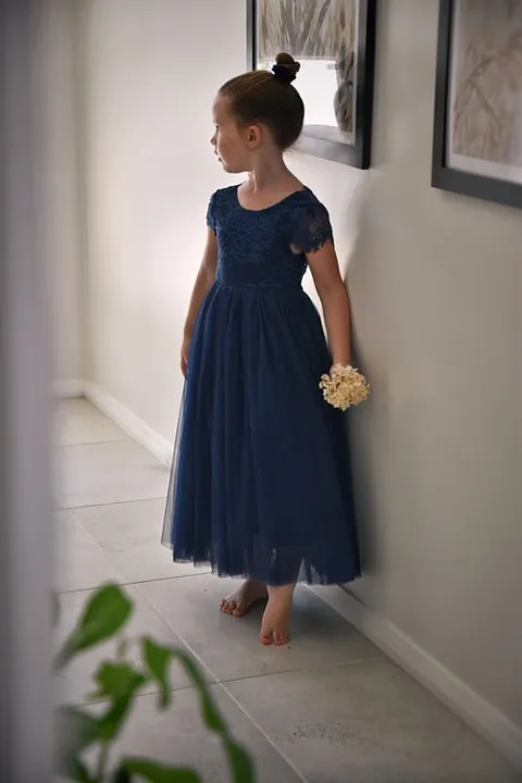 Celeste All Navy Blue Girls Dress