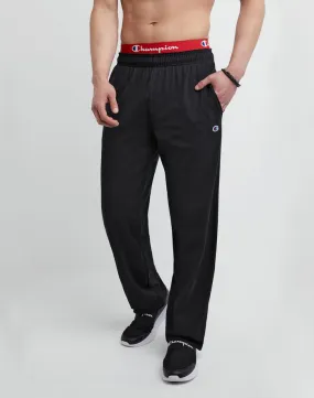 Champion Men's Open Bottom Everyday Cotton Jersey Pant Black P7309 407Q88 003