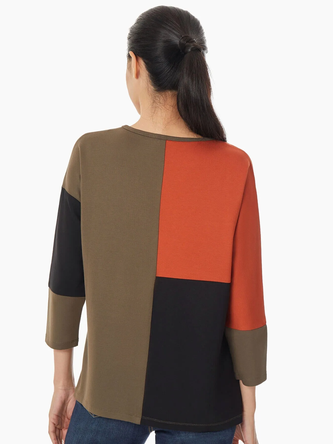 Colorblock Serenity Knit Dolman Tunic