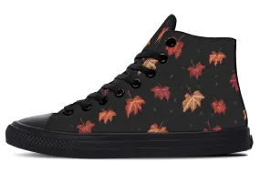 Cozy Autumn High Tops - Classic Premium Canvas Shoes with Comfortable and Durable Soles