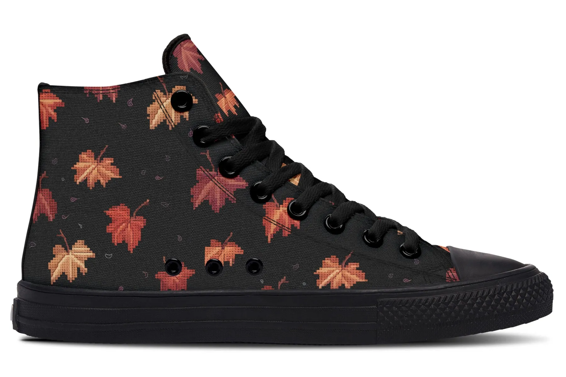 Cozy Autumn High Tops - Classic Premium Canvas Shoes with Comfortable and Durable Soles