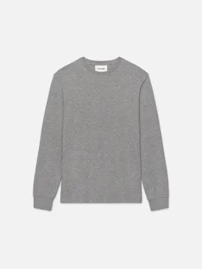 Duo Fold Long Sleeve Crew -- Heather Grey