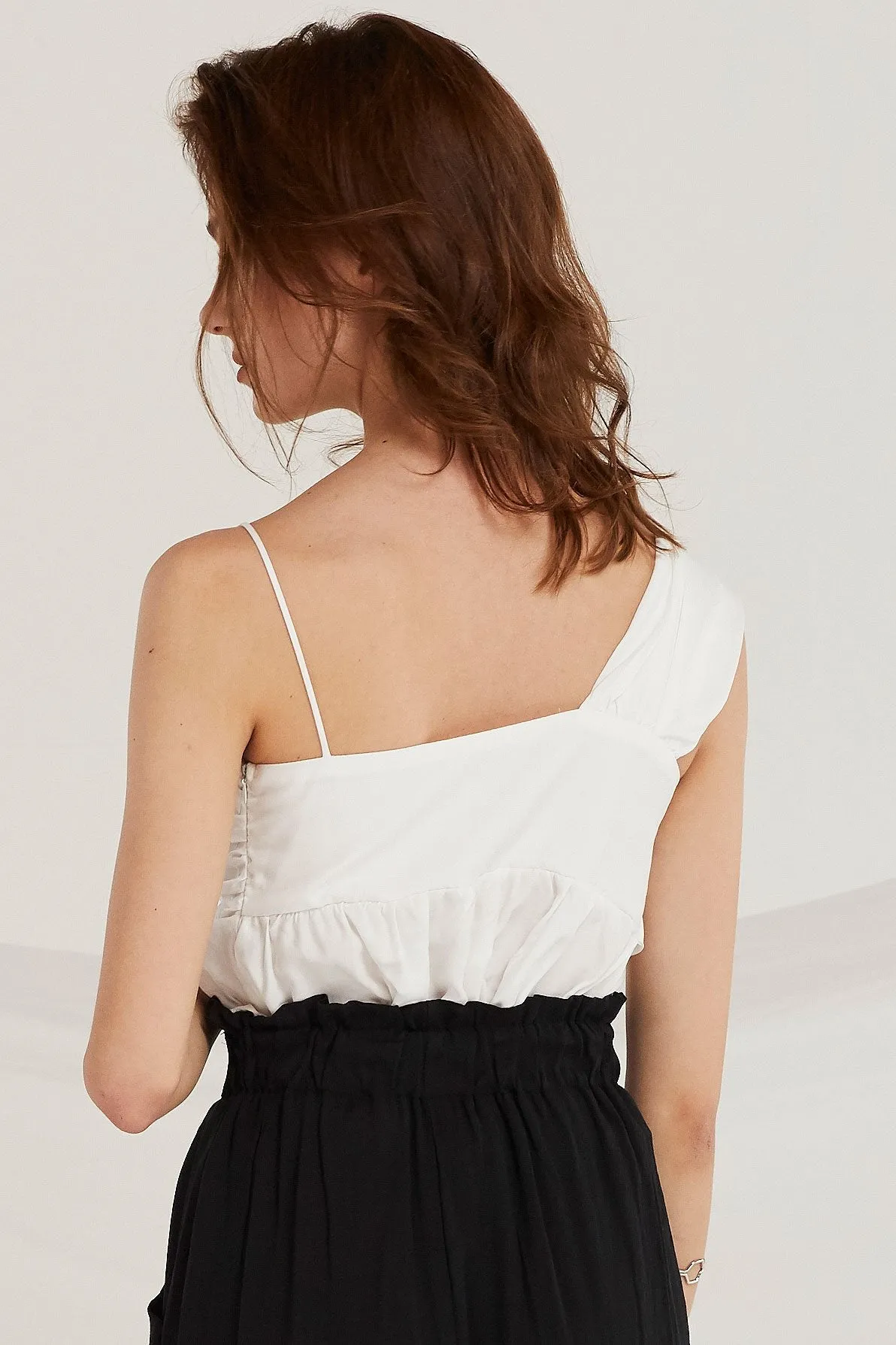 Elianna Draped Bustier Top