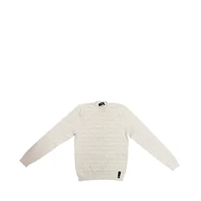 Fendi White Textured Knit Sweater