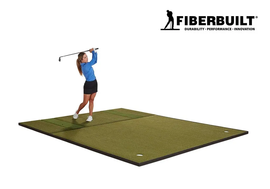 Fiberbuilt Grass Series Double-Hitting Combo Golf Mat