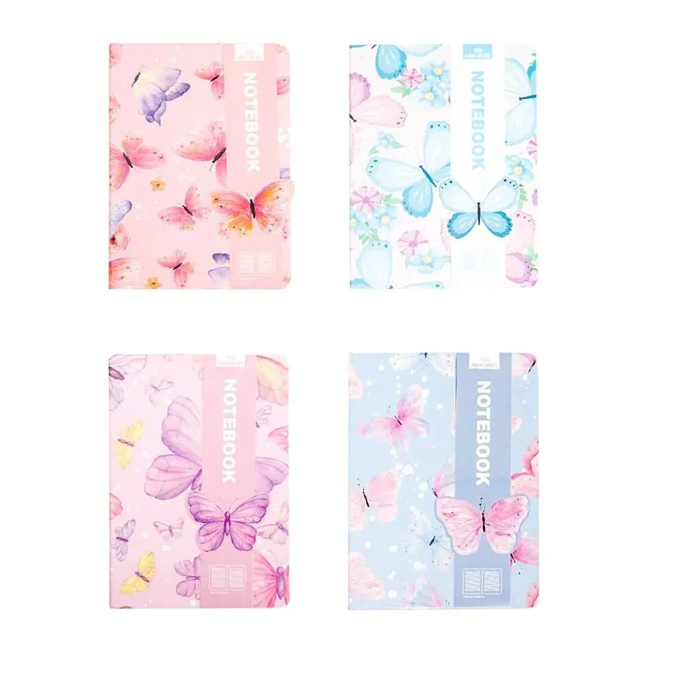 Flower Butterfly Series Hard Cover A5 Notebook journal