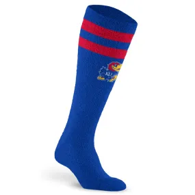 Fuzzy College Compression Sock, Kansas Jayhawks