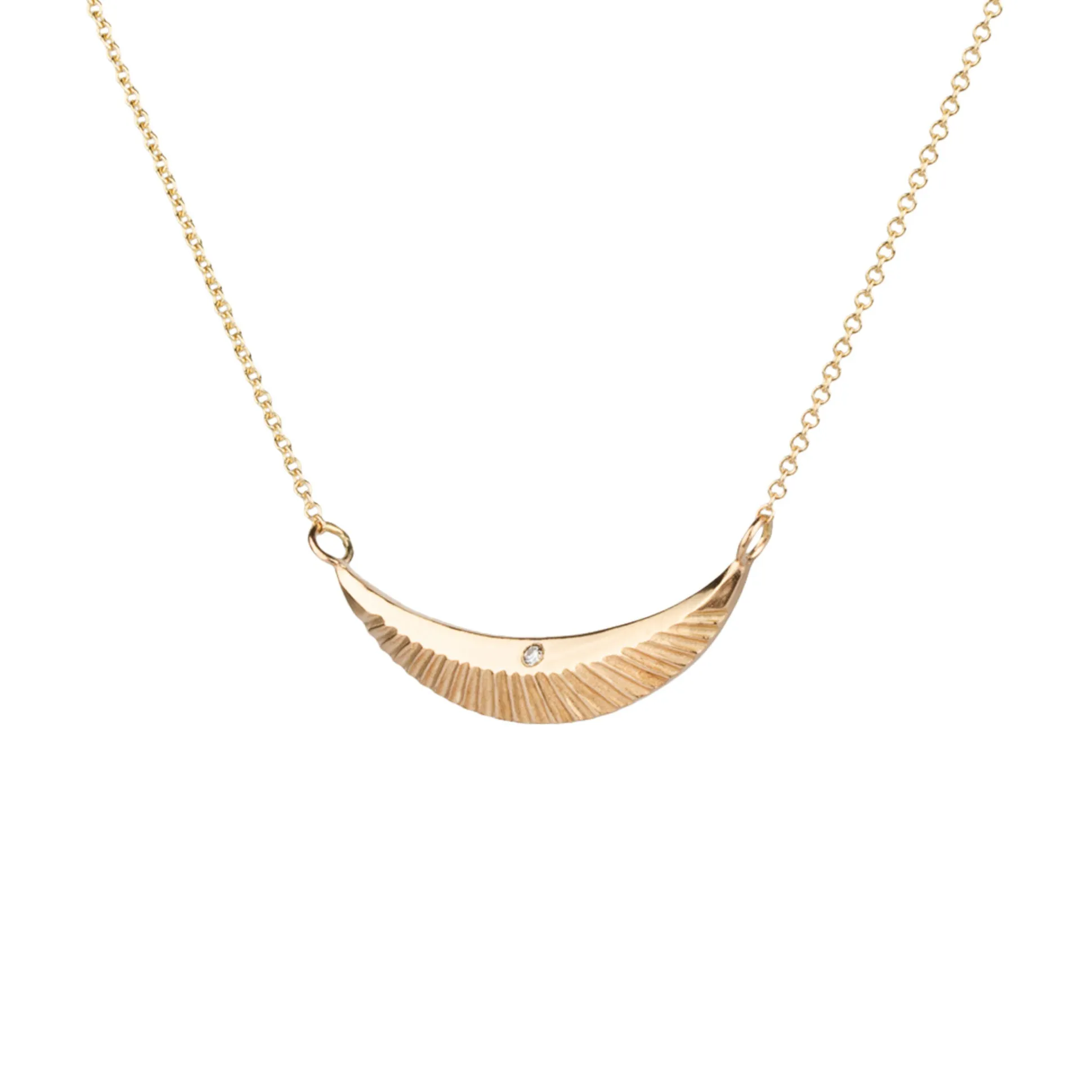 Gold and Diamond Icarus Necklace