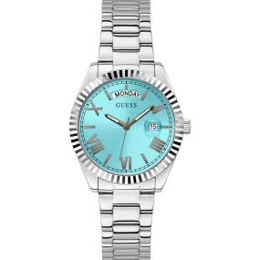 Guess Luna Aqua Stainless Steel Strap Ladies Watch GW0308L4