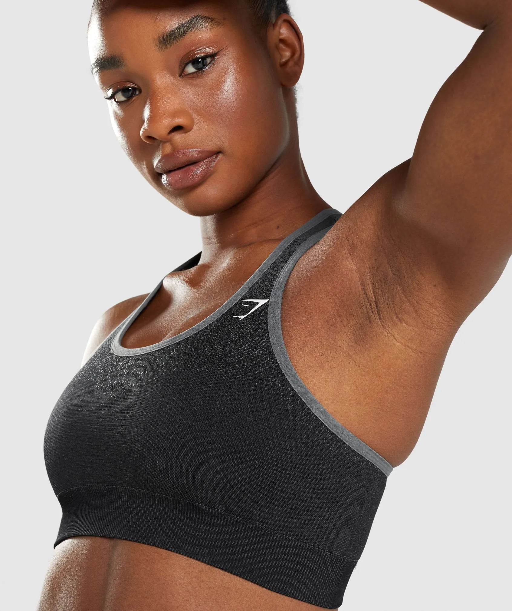 Gymshark Adapt Ombre Seamless Sports Bra - Black/Grey