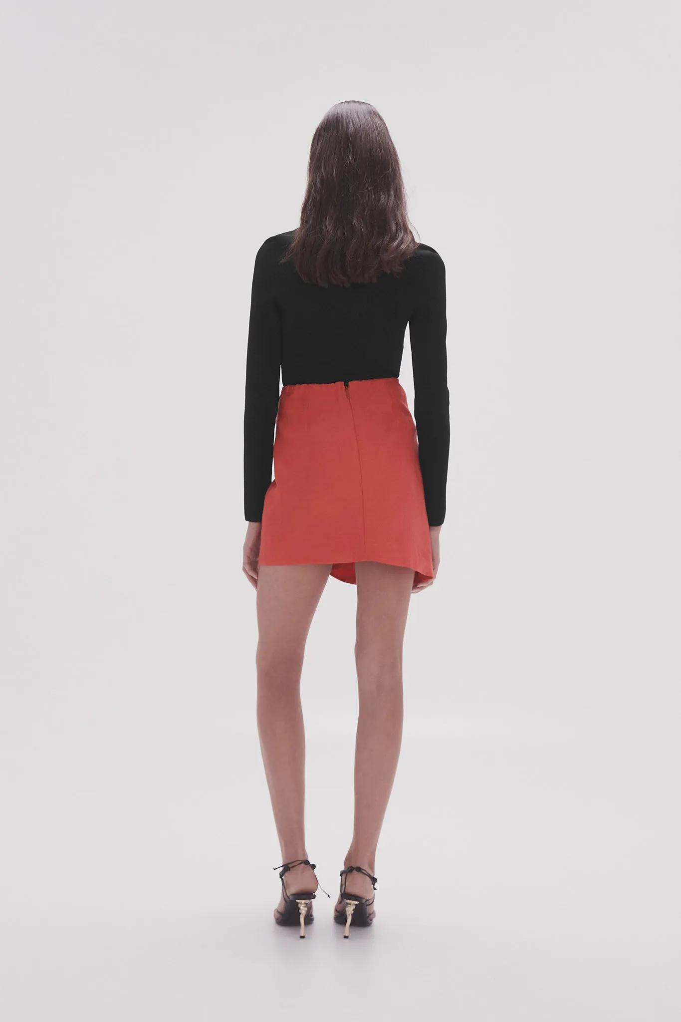 Kinship Draped Mini Skirt