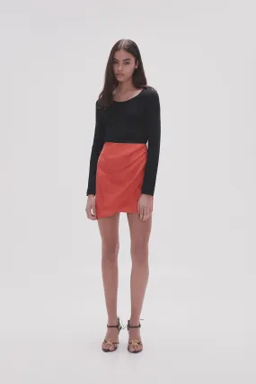 Kinship Draped Mini Skirt