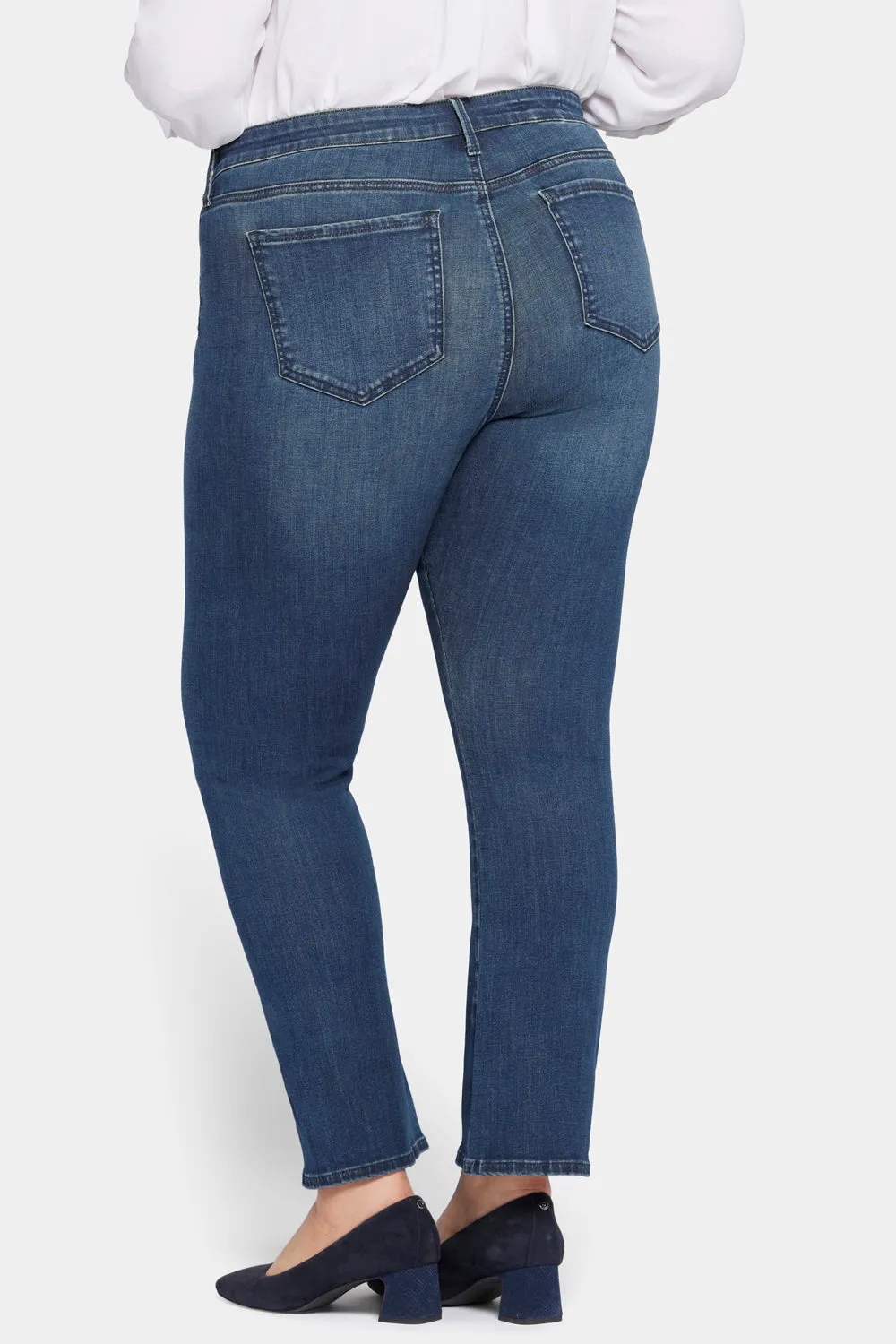 Le Silhouette Slim Bootcut Jeans In Petite Plus Size - Precious