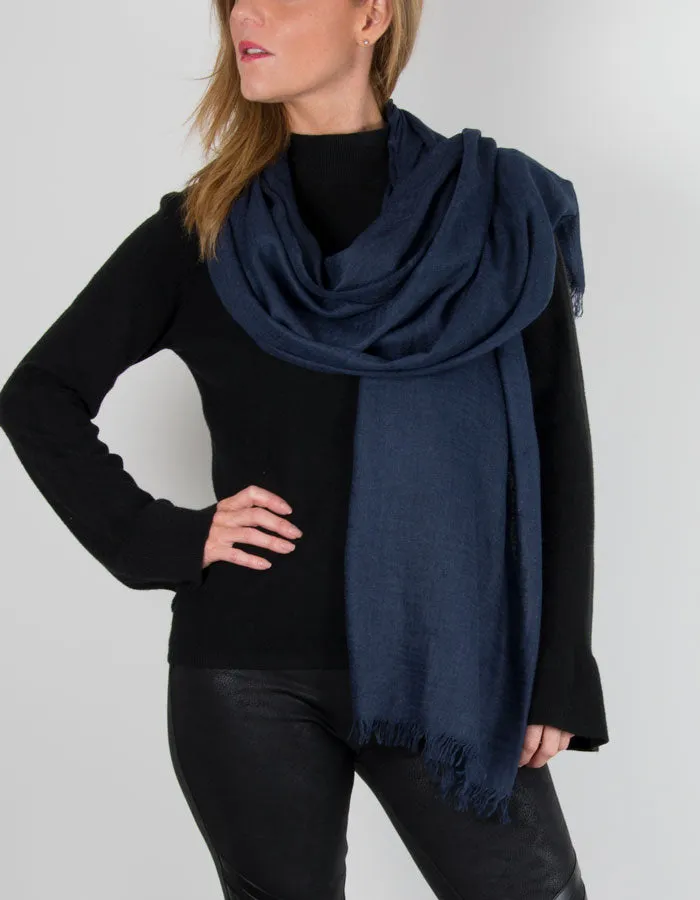 Lightweight Scarf Pashmina | Navy