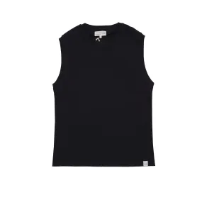 Merz b Schwanen Women's Good Basics Sleeveless Top in Deep Black