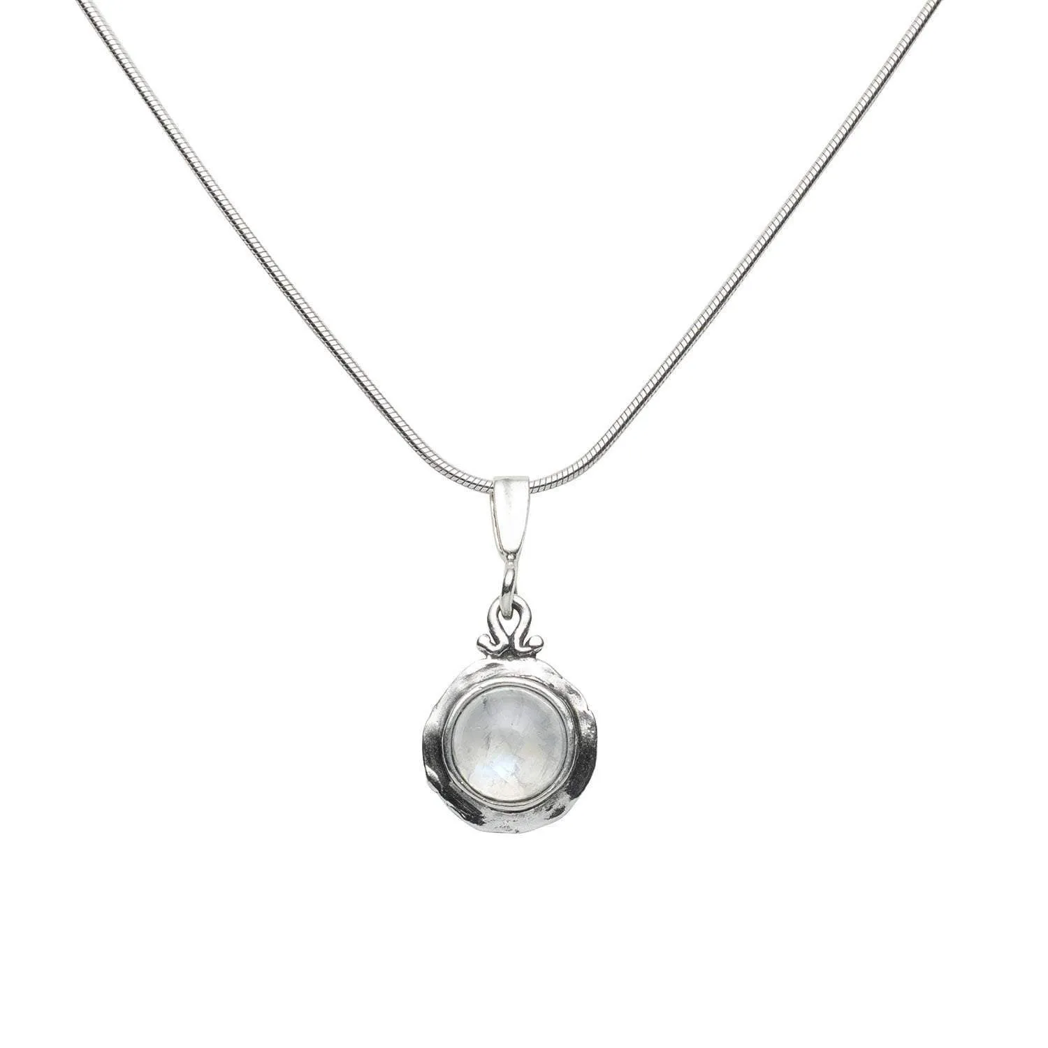 Moonstone Nested Sterling Silver Pendant