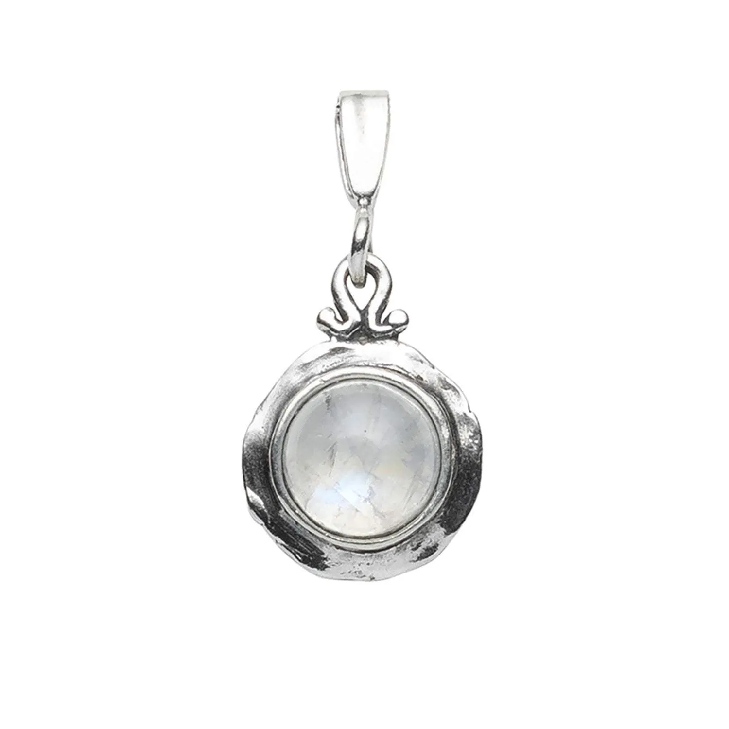 Moonstone Nested Sterling Silver Pendant