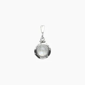 Moonstone Nested Sterling Silver Pendant