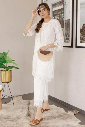 Mulmul Cotton Baybreeze White Kurta