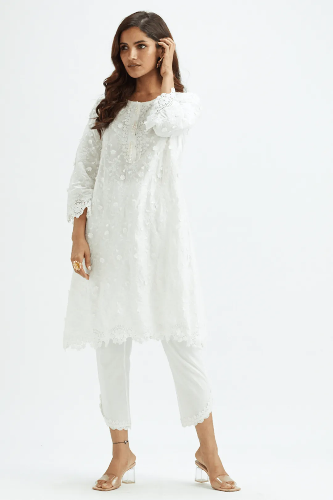 Mulmul Cotton Baybreeze White Kurta