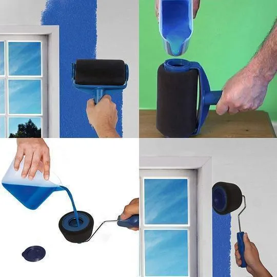 Multifunctional Paint Roller Pro Kit - DIY Brush Tool Household Corner Home Office Room Wall