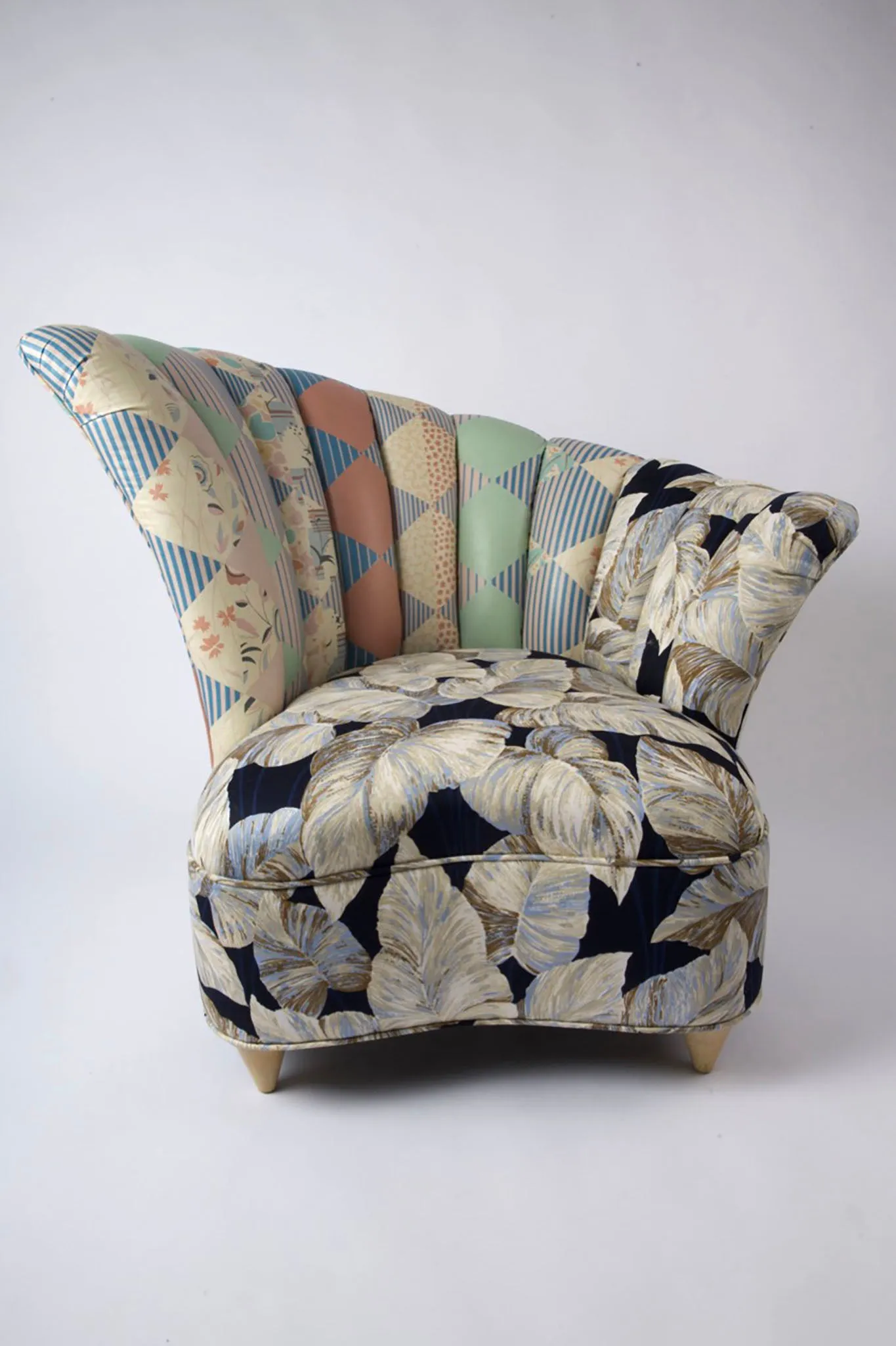 Nautilus Chair in Leaf and Geometric Fabrics