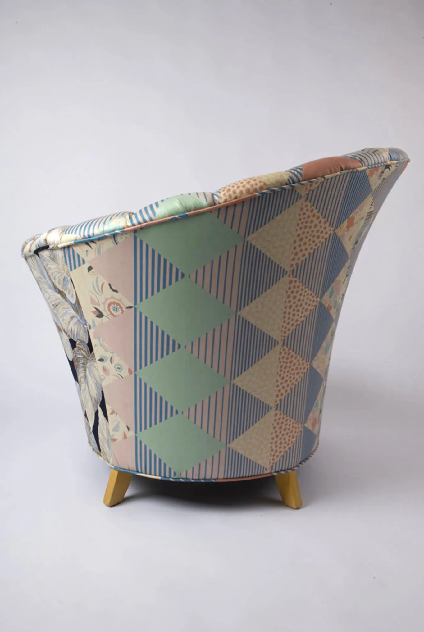 Nautilus Chair in Leaf and Geometric Fabrics