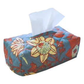 Passion Flower Blue Spice Tissue Box Cover