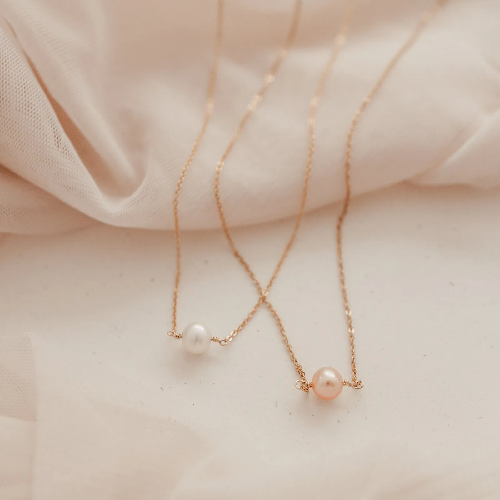 Pearl • Single Pearl Necklace