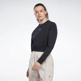 Reebok Apparel Women Dreamblend Cotton Midlayer Sweatshirt Black