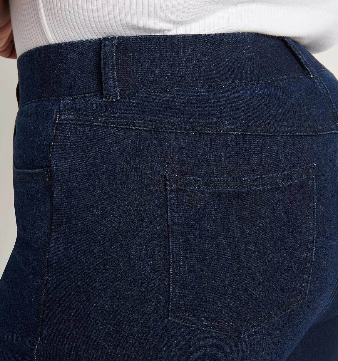 Skinny-Leg | 4-Pocket Betabrand Yoga Denim (Dark Indigo)