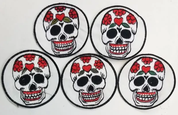 Skull Patches (Pack Of 5)