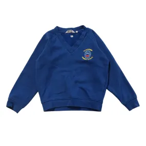 *St Catherines Primary Royal Blue V-neck Sweatshirt