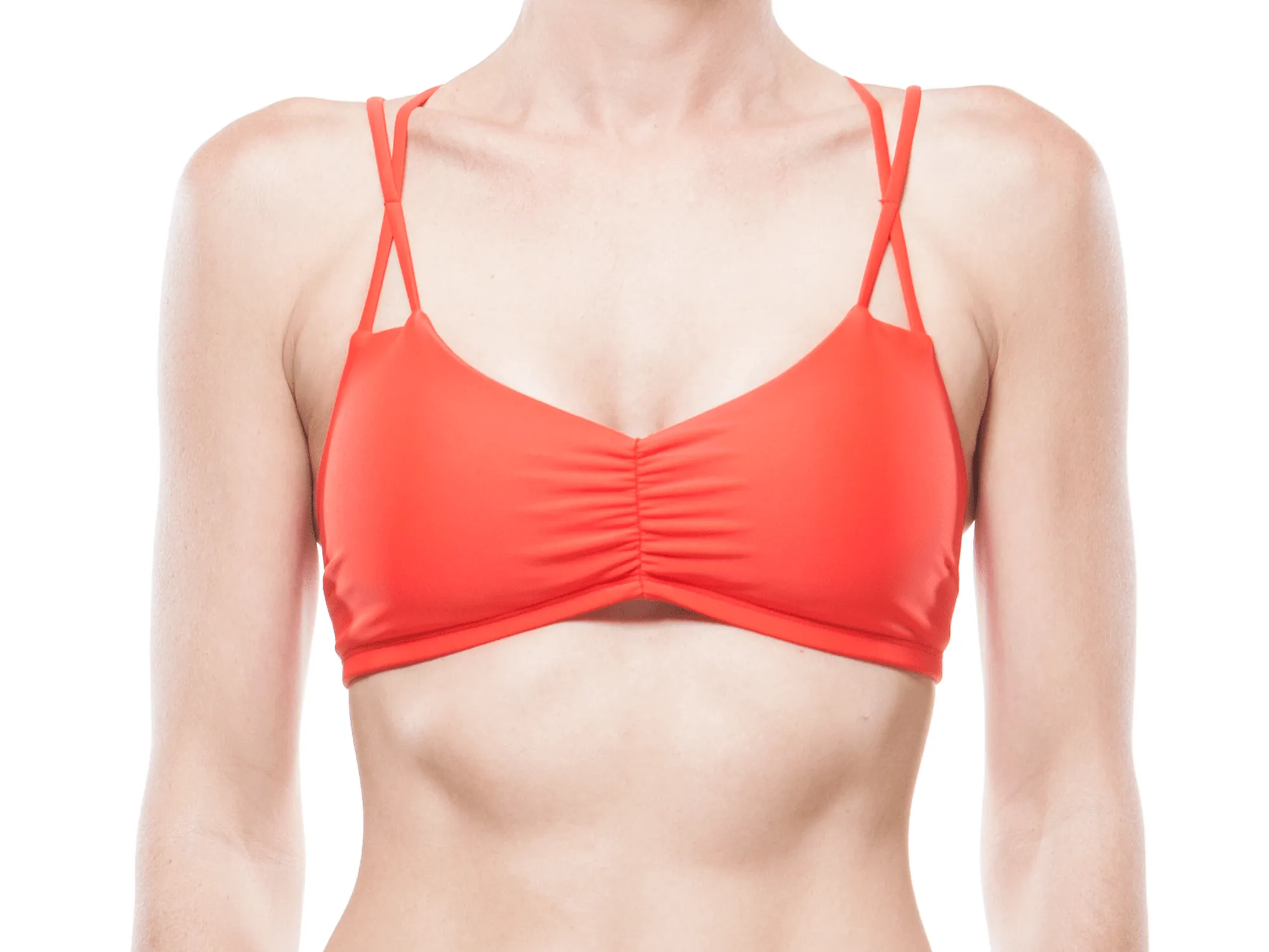 Tangerine | X Strap Swim Top