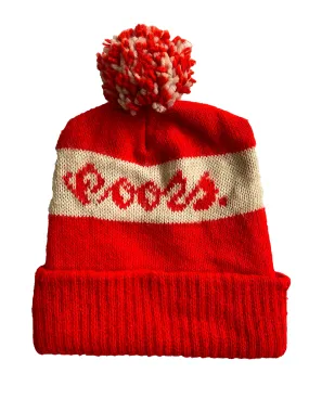 Vintage Coors Knit Winter Ski Hat Beanie